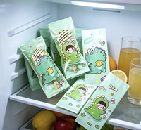 Sacs d'emballage en plastique BOPP de qualité alimentaire en stock, épaisseur 0,12 mm, thermoscellables pour barres chocolatées, sucettes, glaces, pizzas