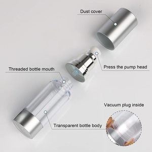 <b>10ml</b>-100ml Custom Print Airless Pump Lotion <b>Bottle</b> with Pump Sprayer and Screen Printing Cosmetic Plastic <b>Bottle</b> - Product Image 4