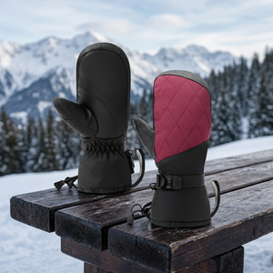 Mitaines de ski unisexes HIKE IMPEX, chaudes, imperméables, isolées, avec fermeture à cordon, pour le ski et le snowboard par temps froid - Product Image 3