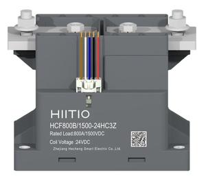Contactor de Alto Voltaje HCF800B de Última Generación, 800A, Sellado Cerámico, Diseño de Doble Bobina con Economizador, 1000V/1500V - Product Image 2