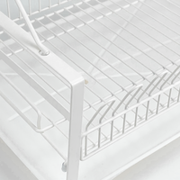 Égouttoir à vaisselle à 2 niveaux en acier au carbone pour le rangement et l'organisation de la cuisine