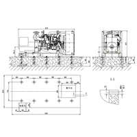 Générateur silencieux à volant d'inertie Chidong 400GF30 400KW avec démarrage à distance ATS 400/230V 1500RPM AVR