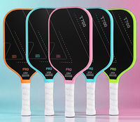 Anjing Berotot |   Serat Karbon |   Raket Pickleball dengan Lapisan Matte Bertekstur Dirancang untuk Olahraga dan Permainan Indoor dan Outdoor PC-002