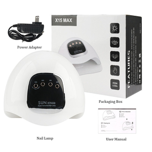 Lampe de séchage des ongles mains/<span class=keywords><strong>pieds</strong></span> 280W à base amovible, 66 perles de lumière rouge, capteur intelligent et <span class=keywords><strong>4</strong></span> minuteries, UV LED, utilisation domestique, portable, séchage rapide - Product Image 5