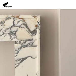 Toboneコンサイス天然アラベスカートコルキア大理石の暖炉周囲装飾用リビングルームヴィラインテリア - Product Image 5