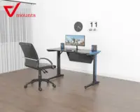 V Mounts I-Shaped Gaming Table, Computer Desk, Office Desk