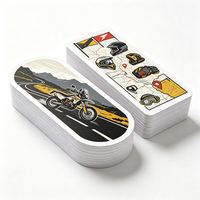 Autocollants de voyage pour moto, en vinyle PVC blanc, graphiques de drapeaux routiers, brillants, imperméables, résistants à l'usure et aux intempéries