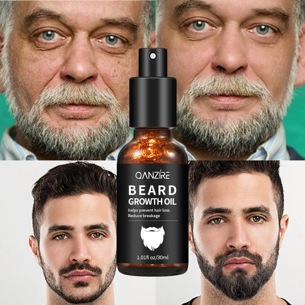 Großhandel Custom Private Label Natürliche Bio-Bart basis pflege 30ml Barts erum Männer Bart wachstums öl