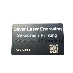Khắc thép không gỉ NFC kim loại thẻ <span class=keywords><strong>ntag216</strong></span> ID thẻ trống Đen NFC kim loại nhôm kinh doanh thành viên thẻ với <span class=keywords><strong>chip</strong></span> - Product Image 2