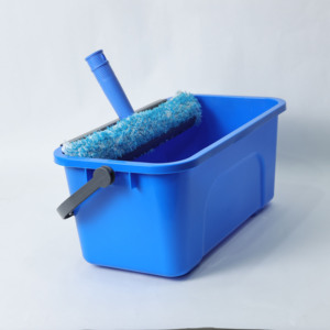 Seau bleu moderne <span class=keywords><strong>de</strong></span> 11 L avec couvercle, ensemble <span class=keywords><strong>de</strong></span> seaux <span class=keywords><strong>de</strong></span> nettoyage pour le nettoyage commercial et professionnel des fenêtres - Product Image 2