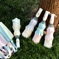 Parapluie en forme de fleur, vente en gros, parapluie de mariage, parapluie personnalisé, protection UV, parapluie inversé, parapluie pour femme