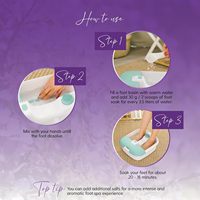 Lavendel Ätherisches Öl Badesalz für Fußpilz Feuchtigkeitsspendend Deodorierend Peeling Fußpflege Badesalz