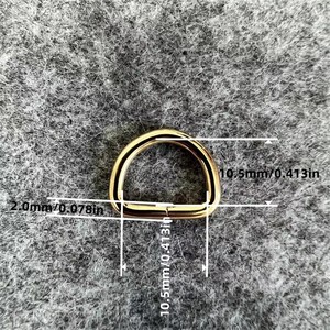 Accessoires de Sac Boucle <span class=keywords><strong>en</strong></span> D Connexion Métal Fer à Cheval Demi-Cercle Anneau Sac Cartable Sac à Dos Côté Boucle <span class=keywords><strong>en</strong></span> D Chaîne/<span class=keywords><strong>Ceinture</strong></span> Bagage Utilisation - Product Image 6
