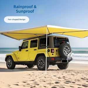 Carpa de techo para coche, toldo lateral para camping al aire libre, carpa con ventilador, tela Oxford impermeable, resistente a la lluvia, de apertura rápida - Product Image 3