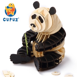 Mới nhất <span class=keywords><strong>3D</strong></span> đầy màu sắc <span class=keywords><strong>Panda</strong></span> giấy mô hình câu đố, tùy chỉnh động vật mô hình câu đố tự lắp ráp DIY Craft Set quà tặng cho cậu bé gái & người lớn - Product Image 2