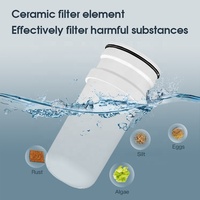 Nouveau robinet filtre à eau cartouche en céramique robinet de cuisine filtre à eau réutilisable Portable en plastique filtre à eau pour robinet Transparent