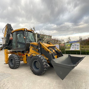 Бесплатная доставка мини-экскаватор-погрузчик 4x4 Компактный трактор с экскаватором-погрузчиком retroexquadora для продажи - Product Image 2