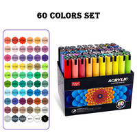 Vente en gros de marqueurs de peinture acrylique imperméables non toxiques avec LOGO personnalisé pour une application multifonctionnelle