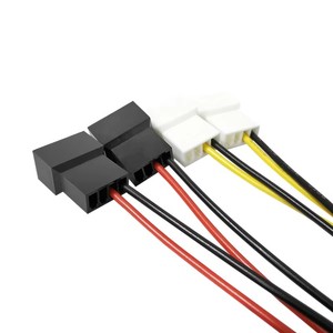 IDE Molex 4-weg ventilatorsplitterkabel, 4-pins naar 3-pins/4-pins dubbele spanning 12V/5V snelheidsregelaar voor pc-koelsysteem - Product Image 4