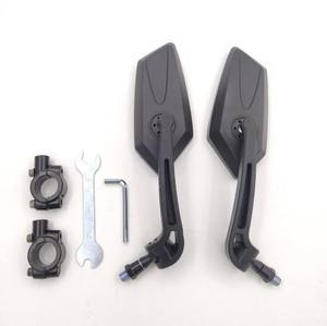 Nouveaux rétroviseurs universels KOSO pour moto, kit de remplacement de rétroviseurs latéraux de guidon pentagonaux squelettisés avec rotule - Product Image 2