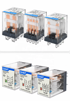 Relais électromagnétique populaire CHINT NXJ avec options de bobine AC/DC et indicateur LED pour contrôle industriel