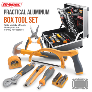121PC Nhà Chuyên Nghiệp DIY Nhà Để Xe Công Cụ Cơ Khí Kit Set Hộp Tay Công Cụ Thiết Lập Ổ Cắm Wrenches Nhôm Kim Loại Trường Hợp Cho Tự Động - Product Image 4