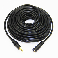 Bochara plaqué or 3.5mm câble d'extension Audio mâle à femelle M/F câble casque pour haut-parleur PC ordinateur portable 1.4m 2.7m 4.5m 9m 14m