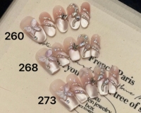 Faux Ongles à Presser Design 201-300 – Fournisseur et Vendeur – Logo Personnalisé – Faits Main – Marque Privée – Courts, Moyens, Longs – Faux Ongles Français