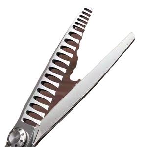 กรรไกรตัดผมทรงปอมปาดัวร์ HJ สำหรับผู้ชาย ขนาด 6 นิ้ว กรรไกรซอยผม สแตนเลส SUS440C สำหรับคนถนัดขวา อุปกรณ์จัดแต่งทรงผม - Product Image 3