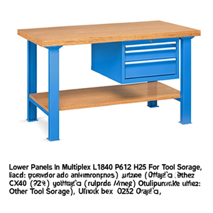 Paneles Inferiores Fami, Caja de Madera BBI18400000 P612 H25 para Almacenamiento de Herramientas, Italia - Product Image 3