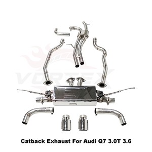 Vortex Sport Sound Electronic Valve Stainless Steel <b>Exhaust</b> Fits Audi Q7 3.0T 3.6 2005-2015 Racing Upgrade - Product Image 4