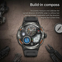 Montre connectée VVS pour hommes, LED, sport, extérieur, étanche, moniteur de fréquence cardiaque, suivi de la santé, appels Bluetooth, OEM