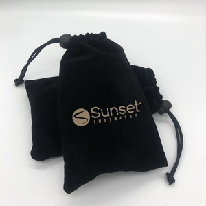 Hediye sarma için basın düğmesi Logo baskı ile özel kadife toz torbaları dayanıklı takı kadife kese - Product Image 4