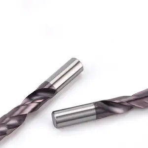 CNC Machine Router Bits Tools Manufacturer Solid Tungsten Carbide Twist Drill Bit For Hardened Steel Metal