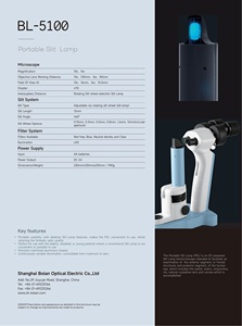 BL-99 série <span class=keywords><strong>classique</strong></span> hôpital LED lampe à fente <span class=keywords><strong>Microscope</strong></span> BOLAN - Product Image 6