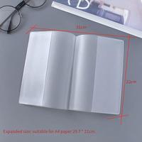 Protège-cahiers et livres en PVC dépoli transparent personnalisé imprimé pour carnets et livres – Couverture de protection pour cahiers