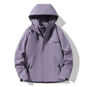 Veste de couleur unie d'extérieur, manteau trois-en-un, doublure en <span class=keywords><strong>polaire</strong></span> <span class=keywords><strong>polaire</strong></span> pour hommes et femmes, logo imprimé détachable en deux parties - Product Image 2