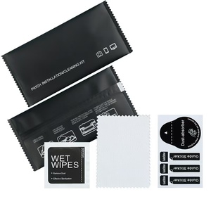 Có Sẵn Tempered Glass Bảo Vệ Màn Hình Công Cụ Làm Sạch Kit Rượu Gói Cho Điện Thoại Di Động - Product Image 3