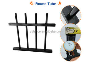 Wholesale Custom Ornamental Modern <strong>Wrought</strong> <strong>Iron</strong> Zinc Steel Tubular Fence For Garden Fence - Product Image 2