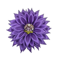 Bros Bunga Desain Anggur Ungu Murni Berlapis Emas Mawar Terinspirasi dari Violet Afrika untuk Pernikahan dan Pertunangan Wanita.