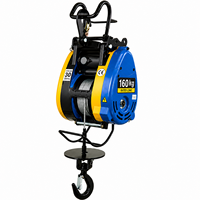Mini treuil électrique portable King 160 kg 30 m, machine de levage suspendue sans fil avec télécommande 220 V