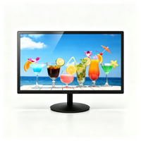 Moniteur d'ordinateur de bureau professionnel TN large de 18,5 pouces, neuf, vente en gros d'usine, écran LED HD 1366x768 60Hz pour VGA/Bureautique/POS