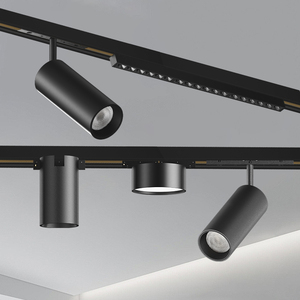 Sistema de Iluminación LED Lineal Moderno de Aluminio, 3500K Blanco Cálido, Regulable, de Superficie, para Tiendas Minoristas, Diseño Minimalista - Product Image 2