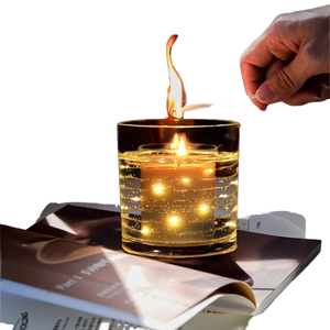 Candela Profumata di Lusso Romantica di Alta Qualità in Cera <span class=keywords><strong>Gel</strong></span> con Luce LED in Vendita - Product Image 3