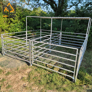 Nave Prefabricada <span class=keywords><strong>de</strong></span> Acero para Ganado/Aves/Ovejas/Cabras/Perros/Conejos, Refugio Exterior para Caballos con Techo, Equipo Equino - Product Image 4