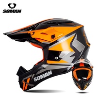 SOMAN M11 DOT approuvé casque de moto ABS tout-terrain descente Capacetes Offres Spéciales pour Motocross Dirt Bike équitation