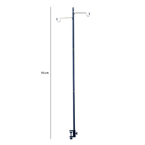 Support de lampe pliable en alliage d'aluminium pour l'extérieur, 91 cm, trois sections, portable, pour camping et pique-nique - Product Image 1