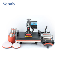 Harga Produsen CE Kualitas Tinggi Combo 8 In 1 Gaya Modern Mesin Press Panas untuk Grosir Mulit-function mug