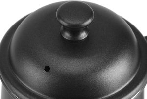 750ml thép không gỉ Ấm đun nước thân thiện với môi dùng một lần gấp thả hiển thị nhiệt độ quy mô khay nhỏ giọt cà phê pháp ép - Product Image 6