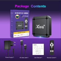 Nuevo TV Box Inteligente Android X96Q de Fábrica, Quad Core, 2GB RAM, 16GB ROM, Resolución 4K, WiFi 6 de Doble Banda, Rockchip RK3518